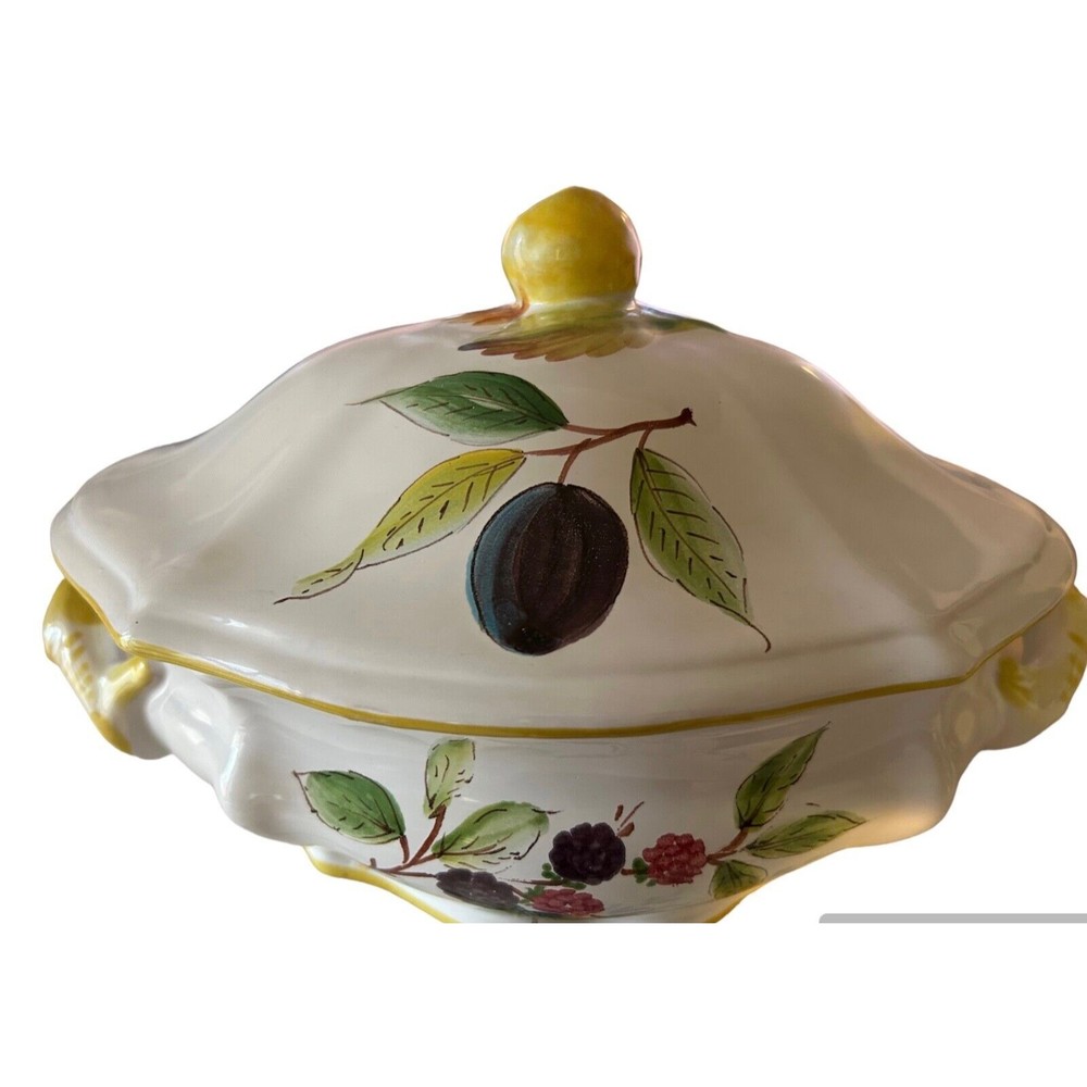Vintage Cantagalli Firenze Soup Tureen with top Made In Italy